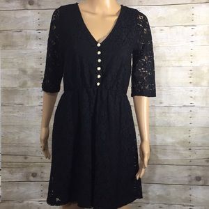 Love Notes black Lace Dress size M